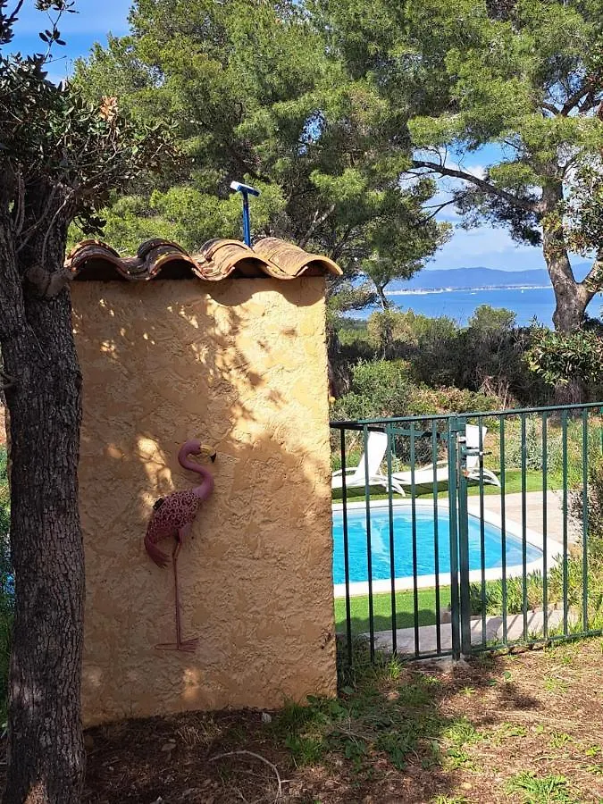Bastide Presqu Ile De Giens Superbe Vue Mer Piscine Hyeres Villa